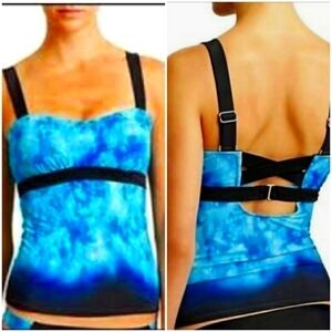 Athleta Bali Pura Blue Tankini, Size 32 B/C